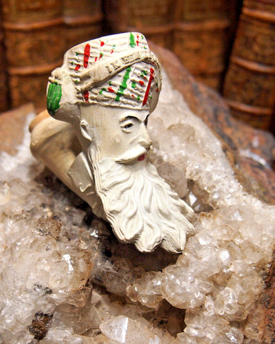 Pipe terre cuite sculptee - pipe,