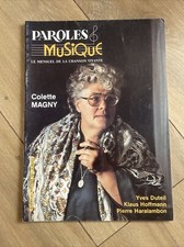 Colette Magny - MAGAZINE- paroles musique-novembre 1982-revue vintage !