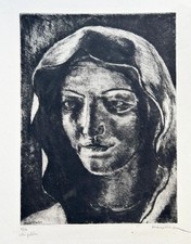 Marcel ROCHE (1890 - 1959) - "La Vierge pensive".