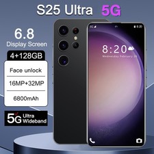 Smartphone S25 Ultra 5G portable débloqué Android 6,8 pouces double SIM 4+128 Go