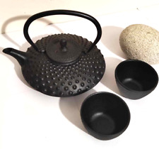 théière japonaise en fonte 0.75 litre avec 2 verre vintage