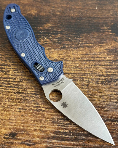 Spyderco manix dark - spyderco, blue