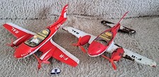 ✈️ Lot de 2 anciens avions en tole Rallye Joustra France - à restaurer