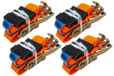 Kit de quatre sangles de transport 3 points avec tendeur pour dépanneuse UNITRAI