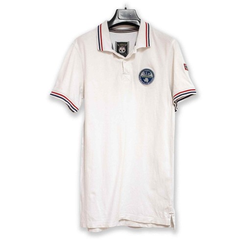 Polo napapijri blanche - blanche, unie
