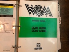 WSM kubota workshop manual g1700,g1800,g1900,g2000