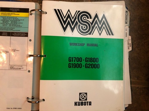 Wsm kubota workshop - wsm,