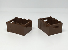 LEGO Aventuriers : 2x Caisse 3 x 4 - Réf 30150 marron - Set 5988 5987 5986 5978