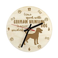 Chien de chasse allemand horloge en contreplaqué Art-Dog