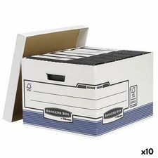 boîte pour archives Fellowes    Bleu Blanc 10 Unités [29,4 x 38,7 x 44,5 cm]