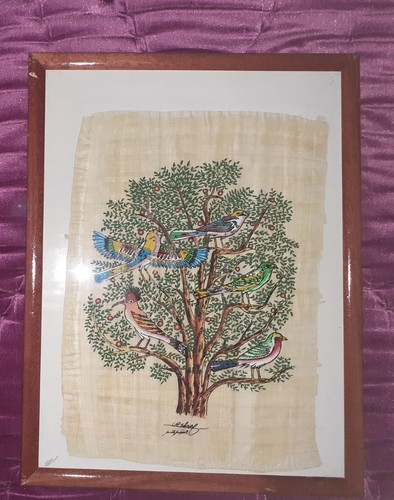 Oiseaux peints sur papyrus - oiseaux,