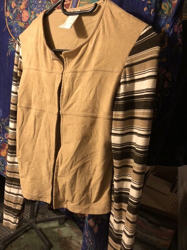Gilet beige rayon - gilet, marron