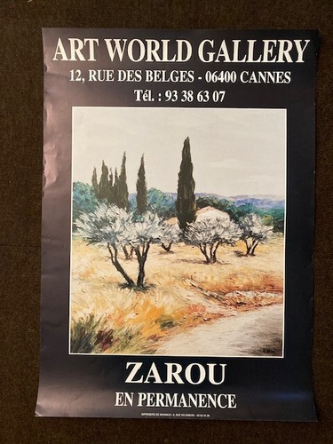 Affiche zarou cannes - affiche,