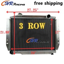 3 ROW Aluminum Radiator for 81-86 Jeep CJ5 CJ7 Scrambler L6 4.2L 1981-1986 AT/MT