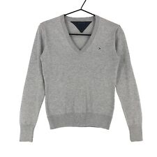 Pull Femme Gris À Col V TOMMY
