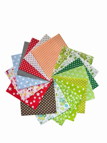 Lot coupons tissu 10x10 - coupons,
