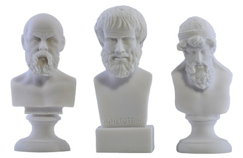 Statue tête buste philosophe