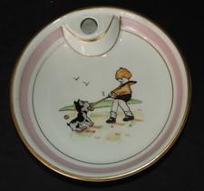 Assiette chauffante porcelaine décor enfantin bébé