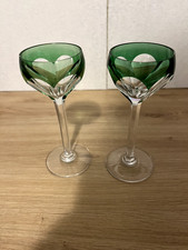 2 verres à liqueur cristal