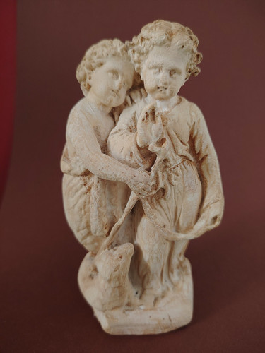 Ancien plâtre jésus jean - jésus, st