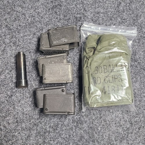 Garand six clips and - six,