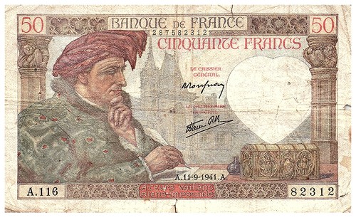 France francs jacques coeur - france, 50