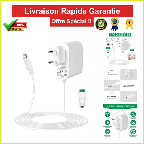 Adaptateur secteur 12v pour - 2a,