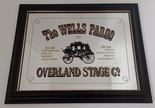 The wells fargo - overland, stage