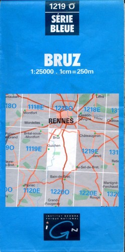 Carte ign serie bleue 25000 - serie, 1/25000