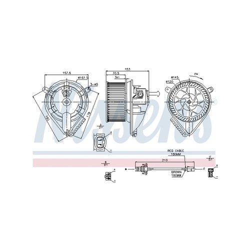 Pulseur air habitacle - d'air, pour