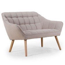 Canapé 2 Places Scandinave "Taone" 128cm Beige