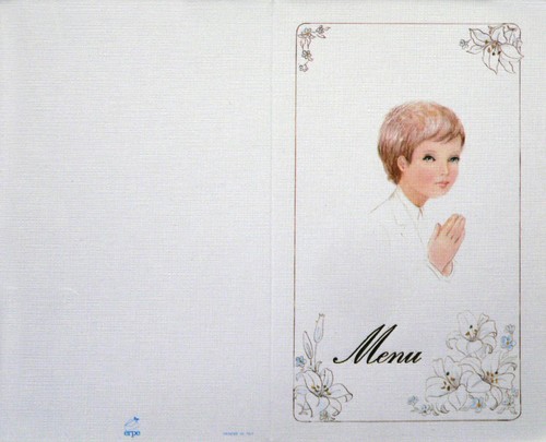 Lot menus luxe avec - 18,