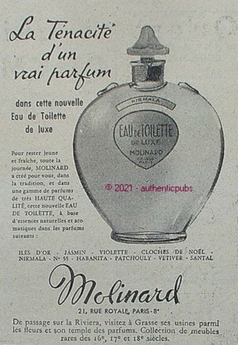 Publicite molinard eau - molinard,