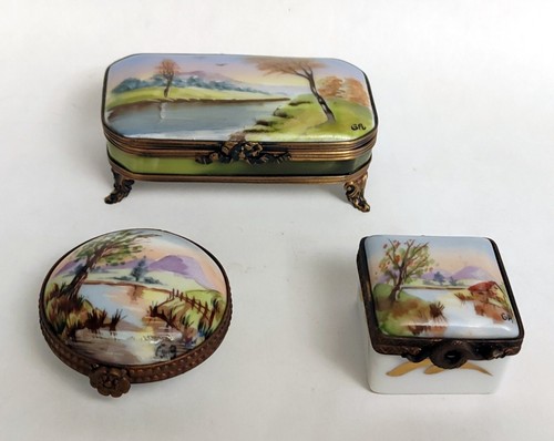 Lot boite pilules decor - a,
