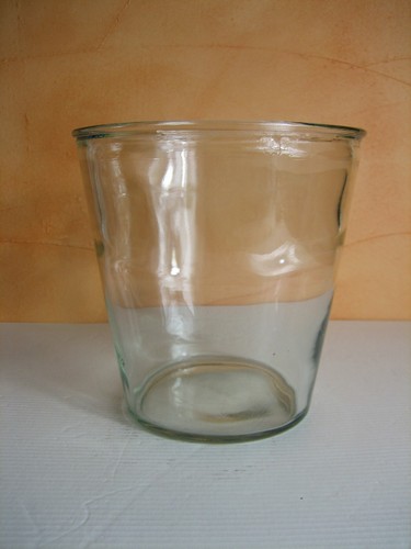 Pot verre seau glace - pot, en