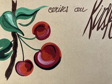 Beau Dessin Gouache Cerise