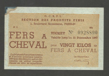 BILLET TICKET MATIERES OCRPI