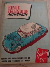 1963 REVUE TECHNIQUE AUTOMOBILE SALON 1956