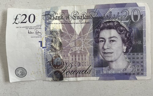 Billet livres bank - £20, of
