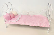 Lit de poupée ancien en fer forgé - XIX , BJD