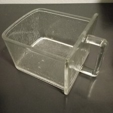 ANCIEN GRAND TIROIR EN VERRE POUR MEUBLE MADO, MEUBLE A ÉPICES