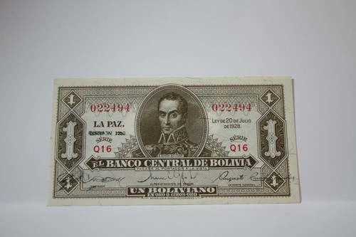 Banknote billet bolivia - billet,