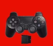 Manette de jeu pour PS2 sans fil Manette de console Playstation 2 noir neufµ
