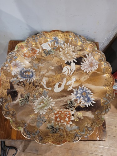 Ancien grand plat chinois - grand, chinois,vase