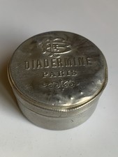 Ancienne et Rare petite  boîte  fer  aluminium  crème DIADERMINE  Bonetti Frères