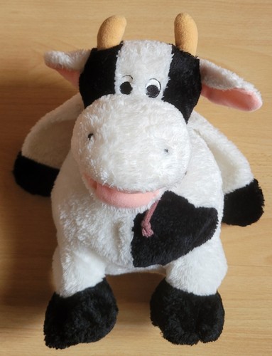 Ancien doudou peluche vache - peluche,