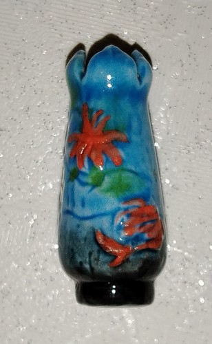 Fève vase bleu émile - fève,