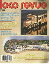 LOCO REVUE N°489 MICHELINE EN HO /BANLIEUE A VOIE UNIQUE /MODELISME D'ATMOSPHERE