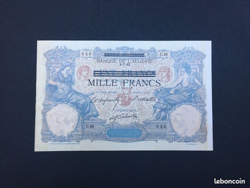 Billet 1000 francs 100 - billet,