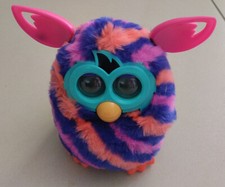 Peluche Electronique Furby 2013 Boom Sunny 3 Couleurs Rayures Diagonales Hasbro